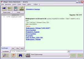 alcarta - OPAC-Programm